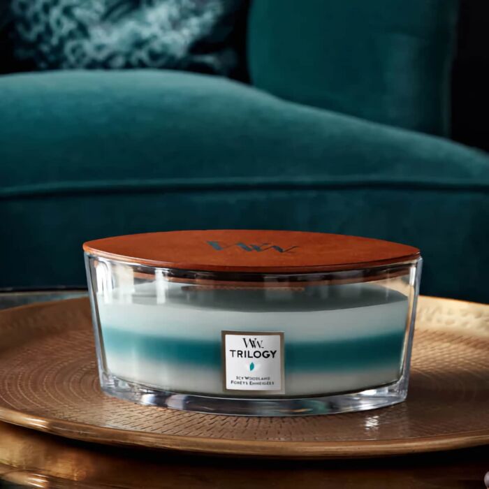 WoodWick - Icy Woodland - Trilogy Ellipse Jar